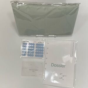 Cloth and Paper Dossier Pouch, Dashboard, Journal Cards, and Cloud Sticker Set